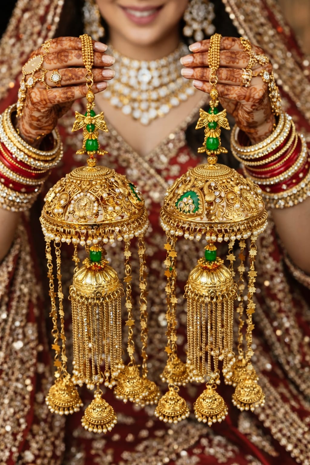 Bridal heritage kalira peacock design 
